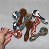 Glass Tobacco Spoon Hand Pipe Handmade Smoking Pipes Bubbler Oil Burner Dry Herb Bowl