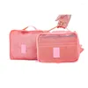 Storage Bags 6Pcs/set Travel Organizer Suitcase Packing Set Cases Portable Luggage Clothes Tidy Pouch