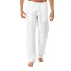 Men's Pants Summer Linen Wide Men Korean Trousers Oversize Linens Streetwear Male Spring Yoga Casual Clothing Sweatpants