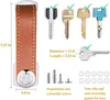 Nyckelringar Fashion Ribbon Car Key Pouch Bag Fall Wallet Holder Key Wallet Ring Hushållerska EDC Pocket Key Organizer Smart Leather Keychain T221006