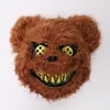 Masques de fête Halloween Unique effrayant ours sanglant tête en peluche Cosplay accessoires de déguisement