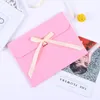 Gift Wrap Large Po Envelope Packaging Case Paper Postcard Box For Silk Scarf With Ribbon LX7596