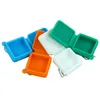 Smoking Colorful Nonstick 9ML Square Integrated Style One-Body Wax Containers Silicone Box Silicon Container Food Grade Jars Tool Storage Jar Oil Holder Case
