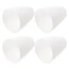 Pendant Lamps 4Pcs Simple Plastic Lampshade Chandelier Lamp Cover Light Shade For Home White