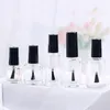 10ml 15ml透明なガラスマニキュアボトル空の空の空の化粧品コンテナ爪のガラスボトル