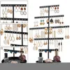 Hooks 5 Tier Earring Stand Display Rack Jewellery Tree Holder With Tray/dish For Earrings Necklace Bracelet Rings 69 Holes