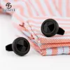 Boutons de manchette pour hommes noir mat rond formel décontracté Unique robe chemise mariage boutons de manchette pour cadeaux