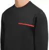 Sweat-shirt pour hommes sweat-shirts de créateurs de rue Coton importé impression de lettres de haute qualité Col rond noir Chemise de décoration en caoutchouc rouge Femme neutre Top S-5XL