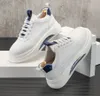 Ademende mannen hardloopschoenen hoge elasticiteit luchtkussen gymtrainers buiten sportschoenen dik zool platform jogging sneakers