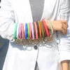 Porte-clés à la mode Bracelet rond porte-clés Gel de silice Durable Simple cercle Bracelet pour femmes hommes Silicone mode voiture
