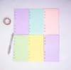 40 Sheets 5 Colors A6 Loose Leaf Product Solid Color Notebook Refill Spiral Binder Inside Page Planner Inner Filler Papers School Office Supplies