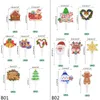 Abastecimento festivo 14pcs Merry Christmas Cake Topper Xmas Festa de Cupcake Decor Santa Snowman Elk Decoration Navidad 2023 Sim