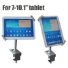 Soporte de seguridad ajustable para IPad, soporte de pantalla de Metal para tableta y PC, caja de bloqueo para tableta giratoria de 360 grados con llaves para 7-10,1"