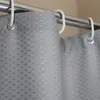 Shower Curtains Honeycomb Pattern Shower Curtain el Advanced Thick Waterproof Mildew Polyester Bathing Cover Solid Color Bathroom Curtain 221008