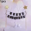 Festive Supplies 1PCS Cake Happy Birthday Small Flag Anniversary Wedding Party Cupcake Topper Logo Child Baby Shower Decoration