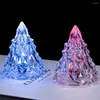 Kerstdecoraties Boom kleurrijk nachtlicht niet-uitglijdende plastic desktop led lamp luminous xmas feestdecoratie