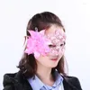 Party Masken Sexy Frauen Spitze Strass Pailletten Seite Blume Maske Auge Gesicht Maskerade Ball Prom Kostüm