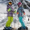 Combinaisons de ski détecteur imperméable combinaison de ski pour enfants filles chaud hiver ensemble enfants coupe-vent à capuche veste de snowboard et pantalon fourrure vêtements de neige L221008