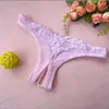 Women's Panties Ladies Erotict Sexy Hollow Out Women Lace Briefs Thongs G-String Lingerie Underwear With Pearls Massaging Bead