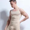 Débardeurs pour hommes 2022 hommes haut musculation vêtements mince glace soie Slim Fit sans couture gilet vêtements séchage rapide