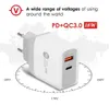 Chargers USB PD 18W QC 3.0 для iPhone EU US Plug Fast Charger для Samsung S10 Huawei Practice