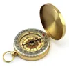 Portable Brass Pocket Compass Outdoor Gadgets Sport Camping Fluorescence Navigation Camping Tools 2022