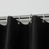 Cortinas de ducha Cortina de ducha negra moderna, tela impermeable, cortina de baño de color sólido, cubierta de baño grande y ancha CY52802 221008