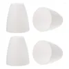 Pendant Lamps 4Pcs Simple Plastic Lampshade Chandelier Lamp Cover Light Shade For Home White