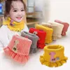 Autumn Winter 2022 children's scarf cartoon knit bib baby knitted scarf