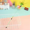 Cat Toys 1-50pc Teaser gradiënt kleur veer grappige kleurrijke staaf toverstok plastic interactieve sticks benodigdheden