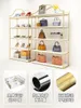 Décorations de Noël Magasin de chaussures Rack Présentoir Floor-Type Multi-Layer Storage Shoes Shelf