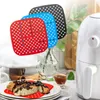 Table Mats Air Fryer Pad Silicone Fryers Mat For Microwave Kitchen-Use Liners With Holes Sticky Food