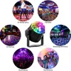 LED Effects LED Crystal Light Voice Control Colorful Revolving with Remote