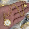 Mode designade halsband armband örhänge sjöstjärna hänge havsresestil banshee medusa huvudporträtt 18k guldpläterad designer smycken 03-9