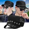 Berets Punk Schädel Niet Voll Verschluss Militär Hüte Frauen Frühling Herbst Marke Snapback Baumwolle Für Männer Mode Skeleton Armee Kappe