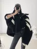 Femmes fourrure 2022 laine fourrure surdimensionné veste zippée pour homme et femme concepteur luxe femme vêtements grande taille bouffant