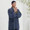 民族服シユアン春と秋の僧k服仏教の短いコートセット瞑想yxs02-711