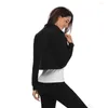 Women's Jackets Black Bolero Womens Cardigan Summer Elegant Mini Coat Shrug Half Sleeve Crop Jacket Evening Prom OL Short Coats Lady Casual