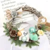 Decorative Flowers Christmas Wreaths Door Hanging Rattan Venue Layout Decorations Garland For Home Party Decor 2022 Year Navidad