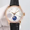 50535 Montre de Luxe męskie zegarki 39 mm automatyczny ruch mechaniczny Kalendarz i fazy Księżycowych Luksusowe zegarek zegarki