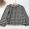 Flickaklänningar per försäljning 2022 bp Autumn Girls Dress Long Sleeve Plaid Fjäril