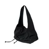 Avondtassen grote capaciteit nylon voor vrouwen emmer vaste kleur zipper schoudertas portemonnees handtassen luxe ontwerper zwarte draagtas hand