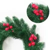 Dekorativer Blumen-Stil, großer Weihnachtskranz, grüne Hose, künstliche Tür, zum Aufhängen, runde Herz-Girlande, Wanddekoration