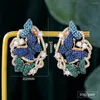 Boucles d'oreilles GODKI papillon pour femmes mariage complet Micro cubique zircone pavé mariée fiançailles bijoux dépendance