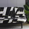 Stol t￤cker stretch armless b￤ddsoffa f￶r levande matsal all-inclusive utan armst￶d slipcover f￤llbar soffa futon