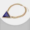 Hänge halsband amorita boutique triangel geo halsband metall tung chunky