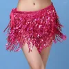 Stage Wear 25 Colors Belly Dance Accessories Women Hip Scarf Tassel Sequins Belt Girls Dancing Waist Accessory