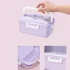 Dinnerware Sets Japanese-style Microwave Lunch Box Student Office Worker Bento Eco-Friendly Containers With Soup Cup Insulation Bag