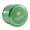 Sharpstone Versione 2.0/CHROMIUM CRUSHER Fumatori 4 Strati 63mm Lega di Alluminio Herb Grinder Gradiente Smerigliatrice Colorata a Forma di Tamburo