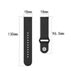 18 mm 20 mm 22 mm Siliconen horlogeband slimme riemen armband voor Samsung Galaxy Watch 42 mm 46 mm actief2 40 mm 44 mm versnelling S2 S3 Xiaomi Watch 2022